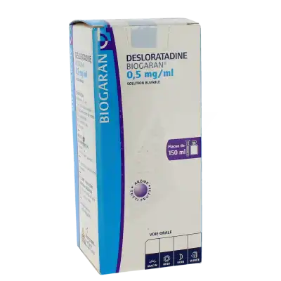 Desloratadine Biogaran 0,5 Mg/ml, Solution Buvable à Hagetmau