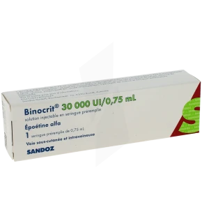 Binocrit 30 000 Ui/0,75 Ml, Solution Injectable En Seringue Préremplie