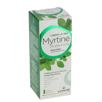 Lehning Myrtine Inhalante Solution d'Inhalation 5 Huiles Essentiels Bio Fl/90ml