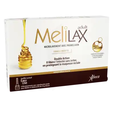 Aboca Melilax Adulte Gel Rectal Microlavement 6t/10g à VILLENAVE D'ORNON