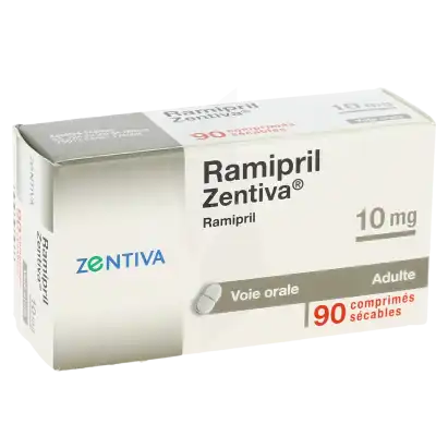 Ramipril Zentiva 10 Mg, Comprimé Sécable à Saint-Médard-en-Jalles