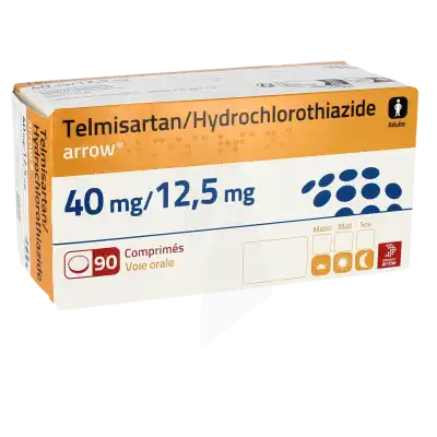 TELMISARTAN/HYDROCHLOROTHIAZIDE ARROW 40 mg/12,5 mg, comprimé