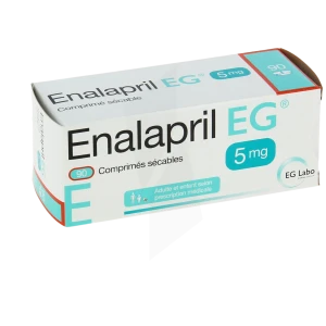 Enalapril Eg 5 Mg, Comprimé Sécable