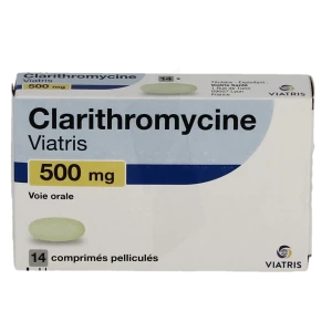 Clarithromycine Viatris 500 Mg, Comprimé Pelliculé