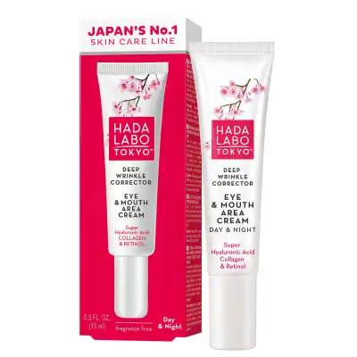 Hada Labo Tokyo Rohto Red 40+ Crème Contour Des Yeux Et Lèvres Anti-âge T/15ml à LIEUSAINT