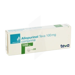 Allopurinol Teva 100 Mg, Comprimé