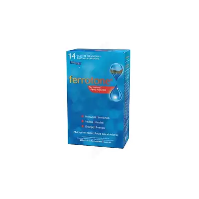 Ferrotone Original Eau De Source Riche En Fer 14 Sachets/20ml à ANGLET
