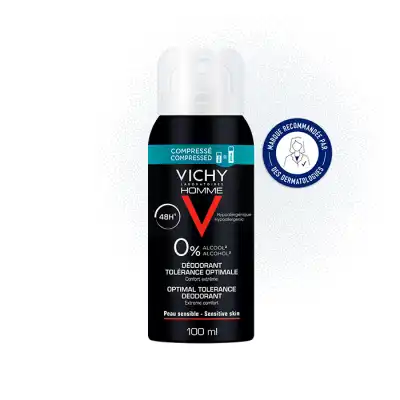 Vichy Homme Tolérance Optimale Format Compressé Spray/100ml à Portets 