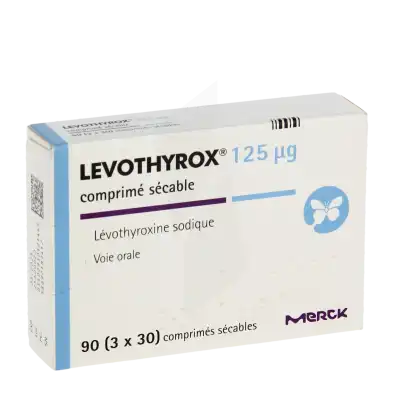 Levothyrox 125 Microgrammes, Comprimé Sécable à Paris