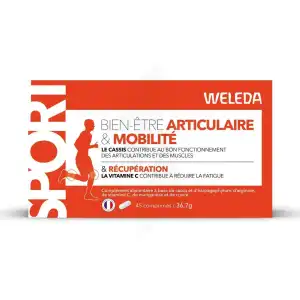 Acheter WELEDA SPORT Comprimés bien être articulaire & mobilité B/45 à TOULOUSE