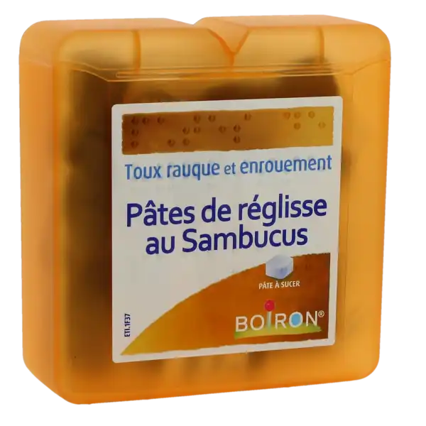 Boiron Pates De Reglisse Au Sambucus, Pâte à Sucer