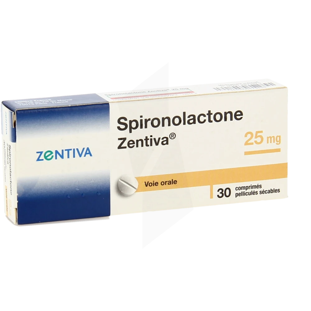 Spironolactone Zentiva 25 Mg, Comprimé Pelliculé Sécable