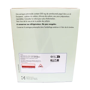 Cimzia 200 Mg Solution Pour Injection En Seringue Préremplie
