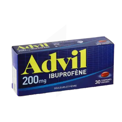 Advil 200 Mg Comprimés Enrobés Plq/3x10 (30) à AUBEVOYE