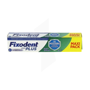 Fixodent Pro Cr Adhésive Plus Duo Antibactérienne T/57g