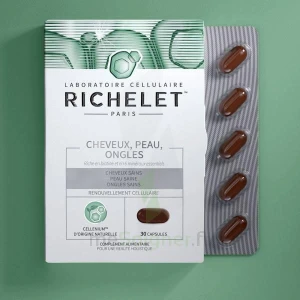 Richelet Cheveux Peau Ongles Capsules B/60