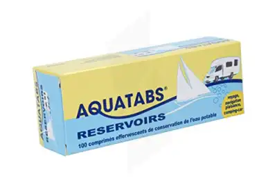 Aqua Tabs 10l Bte 100 cps de 33 mg pour réservoirs multiples