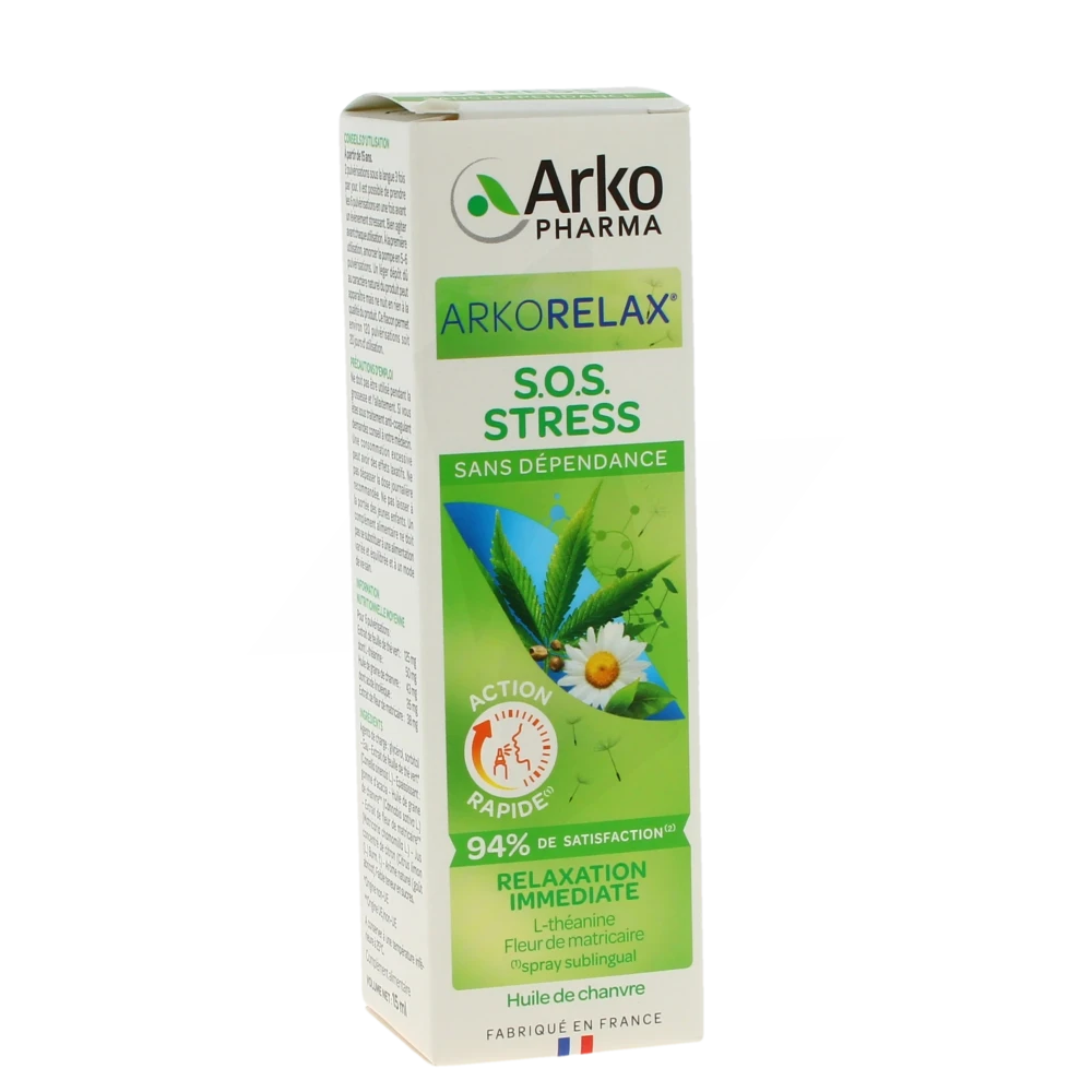 Arkorelax Sos Stress Spray Flacon De 15 Ml