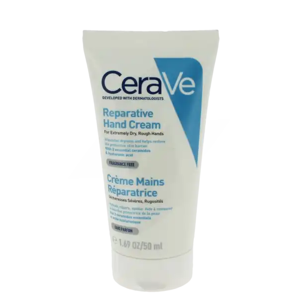 Cerave Crème Main Réparatrice Pour Les Mains Abîmées Et Les Sécheresses Sévères Tube/50ml