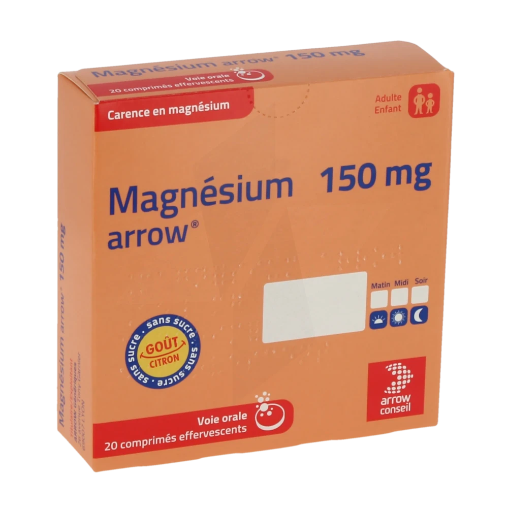 Magnesium Arrow 150 Mg, Comprimé Effervescent