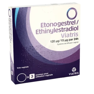 Etonogestrel/ethinylestradiol Viatris 120 Microgrammes/15 Microgrammes/24 Heures, Système De Diffusion Vaginal