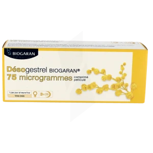 Desogestrel Biogaran 75 Microgrammes, Comprimé Pelliculé