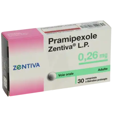 Pramipexole Zentiva Lp 0,26 Mg, Comprimé à Libération Prolongé à Bordeaux