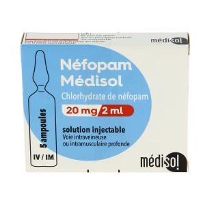Nefopam Medisol 20 Mg/2 Ml, Solution Injectable