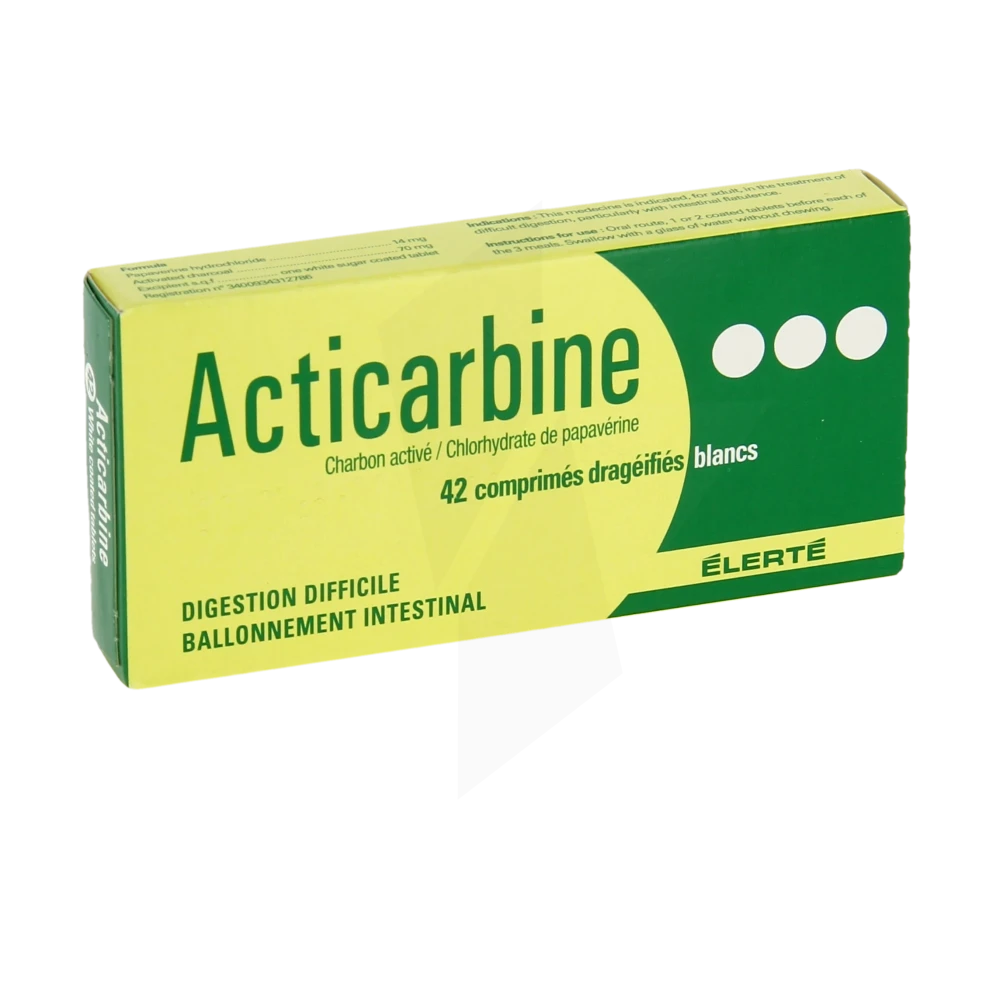 Acticarbine Comprimé Enrobé B/42