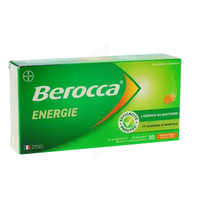Berocca Energie Comprimés Effervescents Orange Boîte De 30 à PARIS