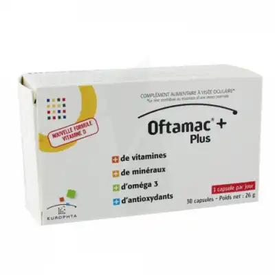 Oftamac + Caps Visée Oculaire B/30 à Sartrouville