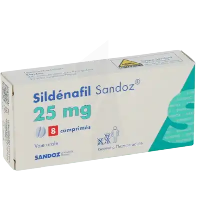 SILDENAFIL SANDOZ 25 mg, comprimé