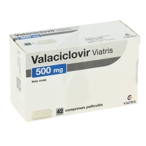 Valaciclovir Viatris 500 Mg, Comprimé Pelliculé