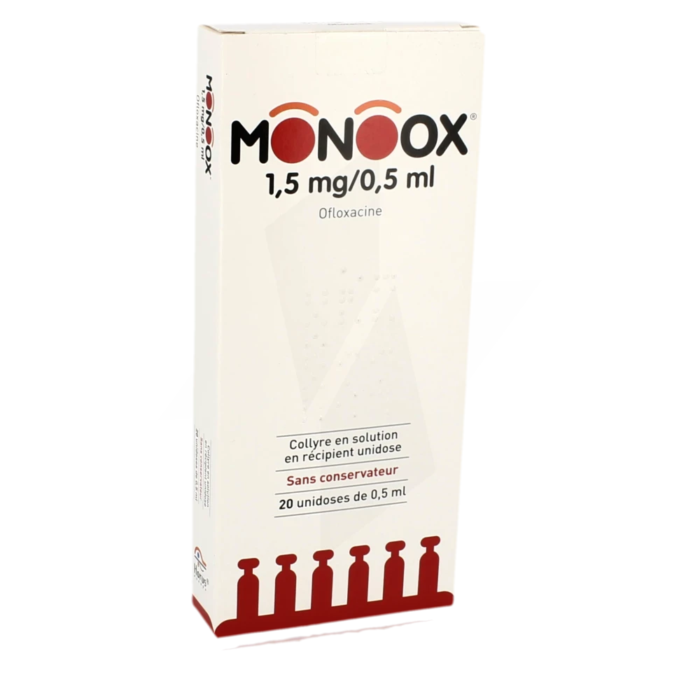 Monoox 1,5 Mg/0,5 Ml, Collyre En Solution En Récipient Unidose