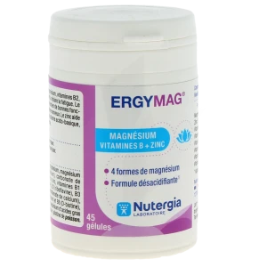 Ergymag Magnésium Vitamines B Gélules Boîte De 45