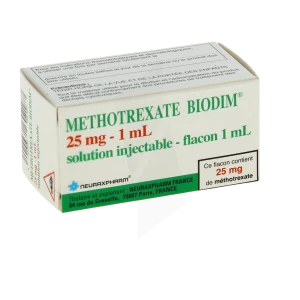Methotrexate Biodim 25 Mg/1 Ml, Solution Injectable