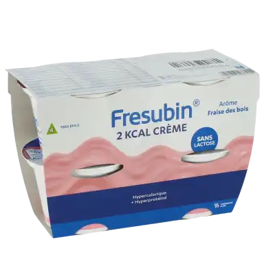 Fresubin 2 Kcal Crème Nutriment Fraise Des Bois 4pots/200g à Beaujeu-Saint-Vallier-Pierrejux-et-Quitteur