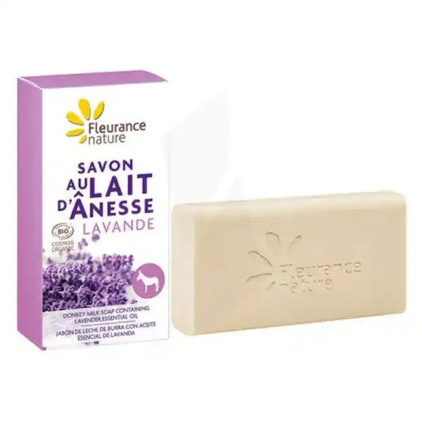 Fleurance Nature Savon Au Lait D'Ânesse à La Lavande 100g