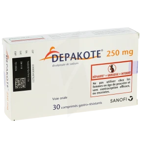 Depakote 250 Mg, Comprimé Gastro-résistant