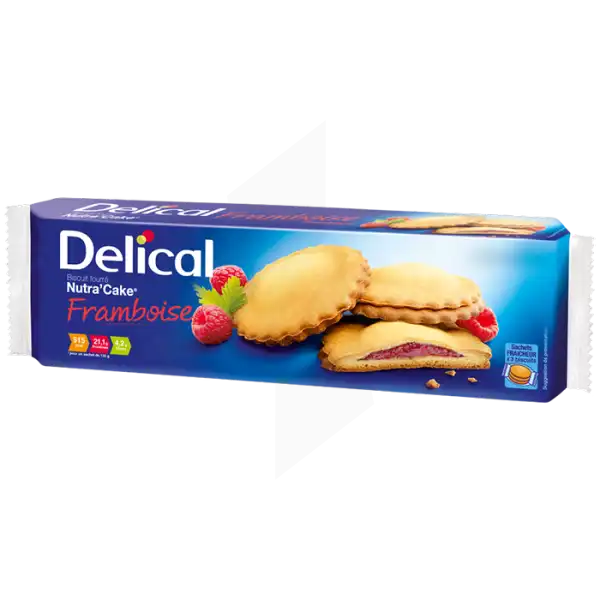 Delical Nutra'cake Biscuit Framboise Carton/50