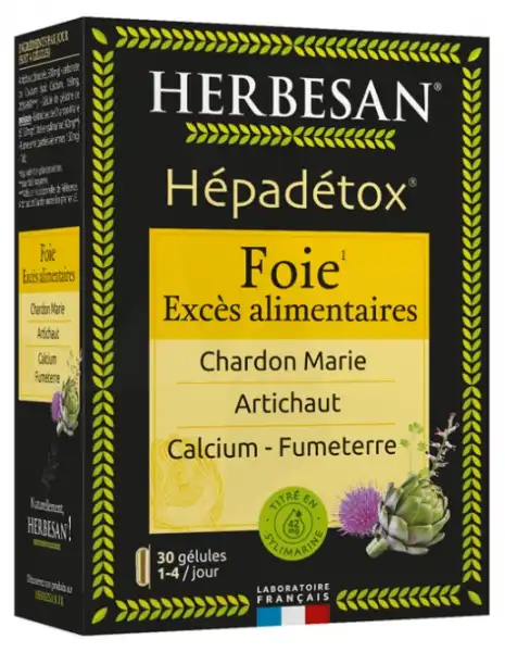 Herbesan Hepadétox Gélules B/30