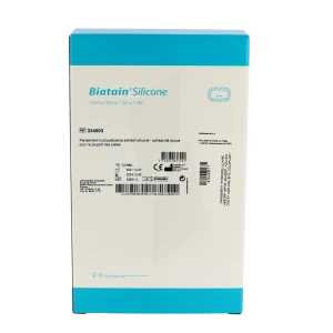 Biatain Silicone Pansement Hydrocellulaire Alvéolé 10x20cm B/10