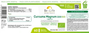 Be-life Curcuma 3200 Magnum Bio Gélules B/60