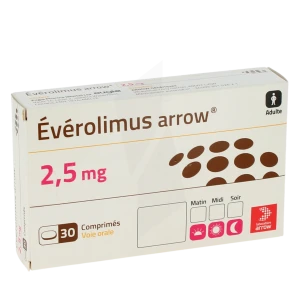 Everolimus Arrow 2,5 Mg, Comprimé