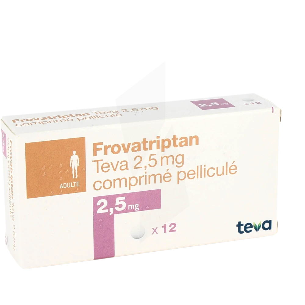Frovatriptan Teva 2,5 Mg, Comprimé Pelliculé