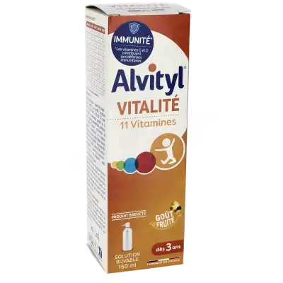 Alvityl Vitalité Solution Buvable Multivitaminée 150ml à Paris