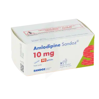 Amlodipine Sandoz 10 Mg, Gélule à Paris