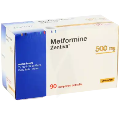 Metformine Zentiva 500 Mg, Comprimé Pelliculé à Bordeaux