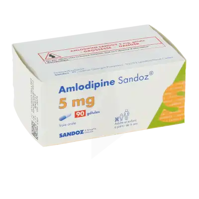 Amlodipine Sandoz 5 Mg, Gélule à Sèvres