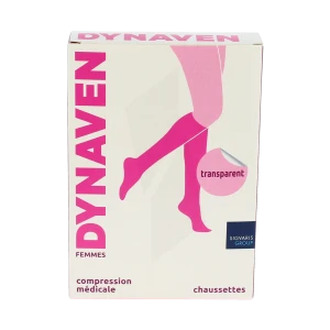 Dynaven Transparent Chaussettes  Femme Classe 2 Beige Clair Xsmall Normal